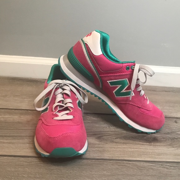 New Balance Shoes - New Balance sneakers pink and green